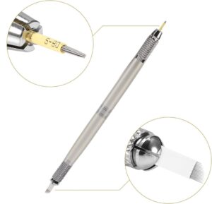 Stylet (double) de microblading équipé de micro-aiguille